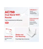 MERCUSYS MR20 AC750 Dual-Band Wi-Fi 5 Router – Fast & Reliable Home Networking