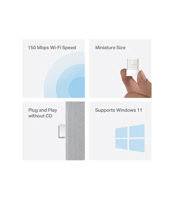 Mercusys MW150US N150 Nano USB WiFi Adapter
