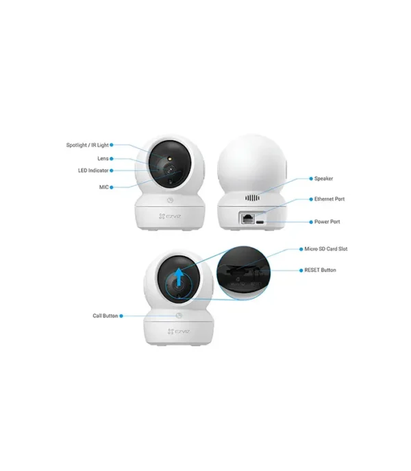 EZVIZ H6c Pro Pan & Tilt Smart Portable WiFi Camera